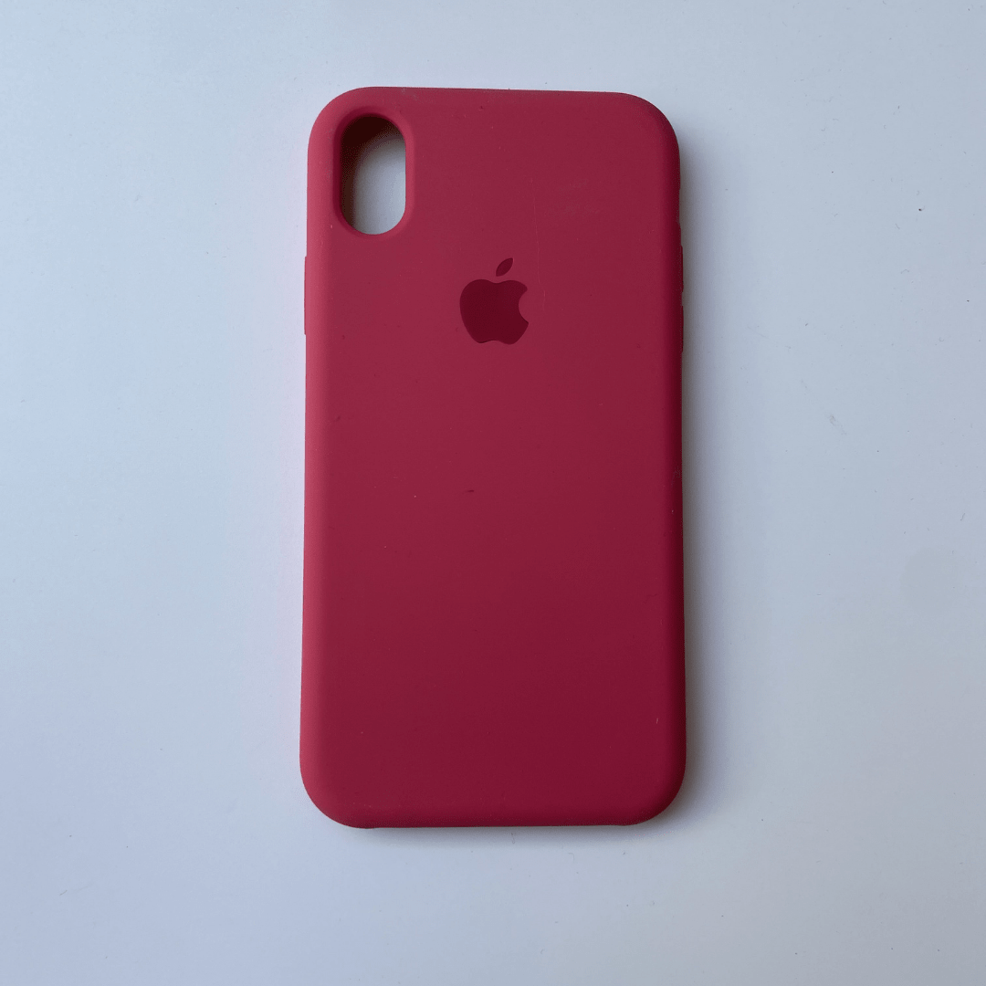 Funda de silicona iPhone Xr (rosa) 
